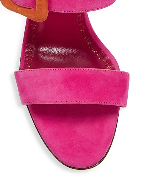 Manolo Blahnik Gable 70MM Suede Sandals