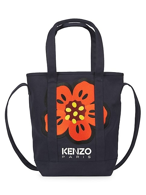 Kenzo Floral Logo Shopper Tote