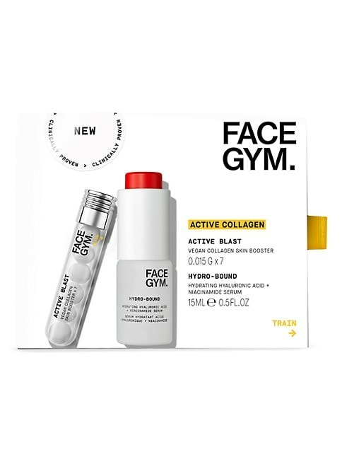 FaceGym Active Blast Vegan Collagen 7-Day Hydro Bound- Serum - 2 Piece Set