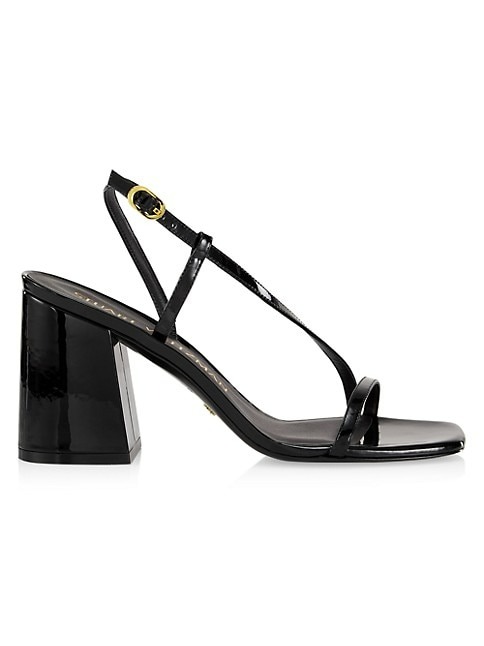 Stuart Weitzman Soiree 85MM Patent Leather Ankle-Strap Sandals