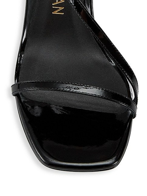 Stuart Weitzman Soiree 85MM Patent Leather Ankle-Strap Sandals