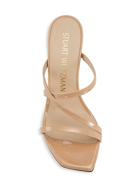 Stuart Weitzman Strapeze 85MM Patent Leather Sandals