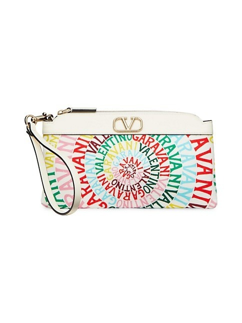 Valentino Garavani Escape Canvas Clutch Bag