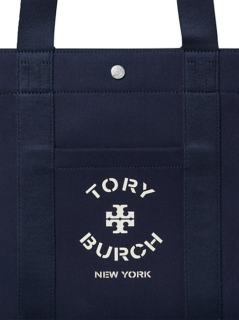 Tory Burch Tory Canvas Logo Tote Bag