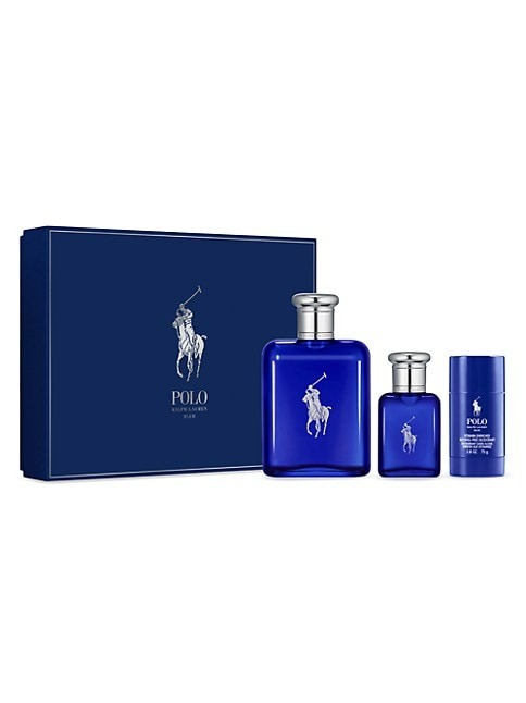 Ralph Lauren Polo Blue Eau de Toilette 3-Piece Men's Fragrance Gift Set