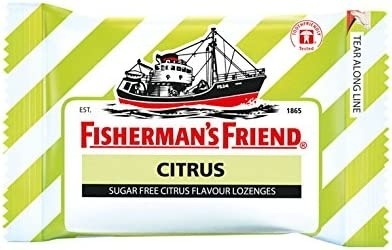 Fisherman's Friend Sugar Free Refreshing Citrus Flavor Cough Lozenges - 25g - 12'li Paket