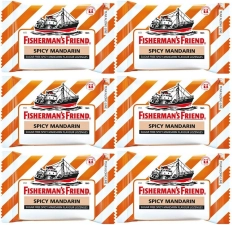 Fisherman's Friend Spicy Mandarin Lozenges 25g - 6'lı Paket