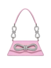 Mach & Mach Medium Samantha Glitter Double Bow Top Handle Bag