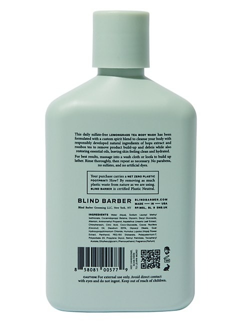 Blind Barber Lemongrass Tea Body Wash - 1.2 Oz