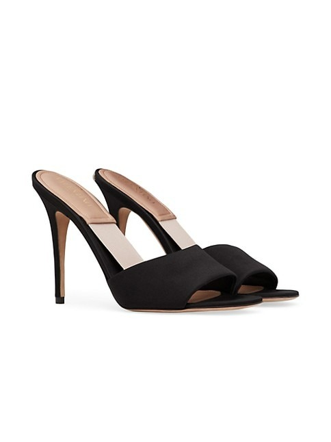 Valentino Garavani Nite-Out Satin Slide Sandals