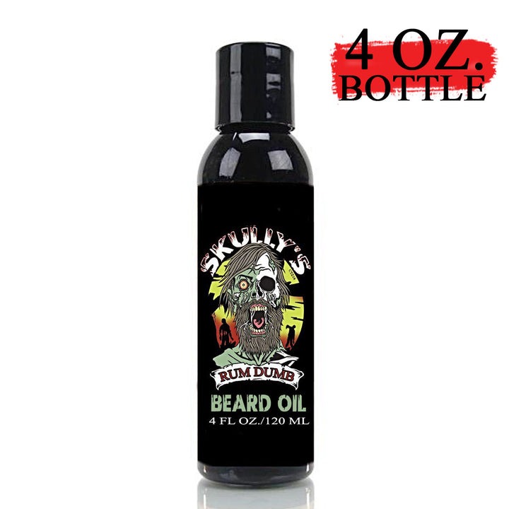 Skully's Rum Dumb Beard Oil - 4 Oz - Beards Never Die Collection