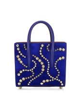 Christian Louboutin Mini Paloma Spiked Leather Top Handle Bag