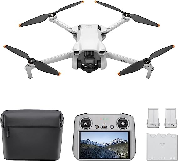 DJI Mini 3 Fly More Combo (DJI RC) - Lightweight and Foldable Mini Camera