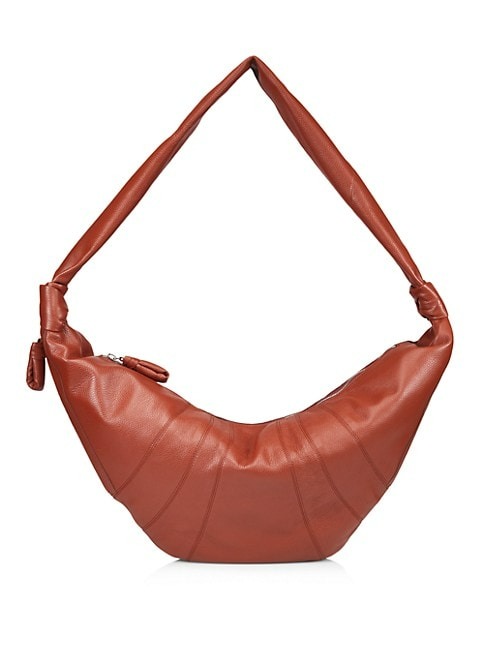 Lemaire Large Croissant Leather Shoulder Bag