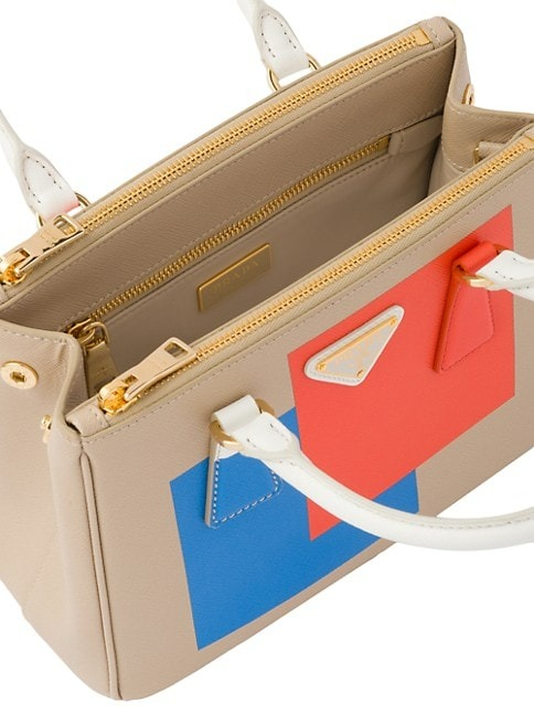 Prada Small Prada Galleria Saffiano Special Edition Bag - Beige Khaki