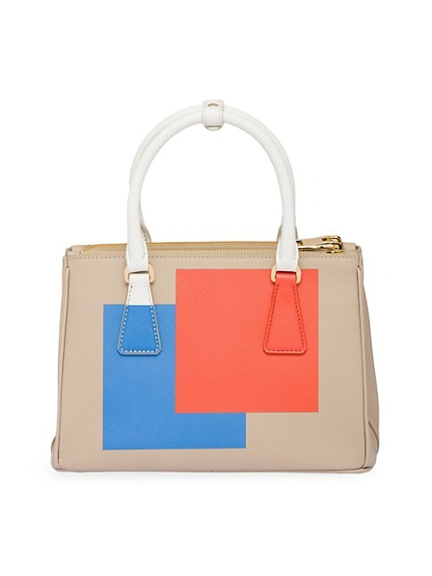 Prada Small Prada Galleria Saffiano Special Edition Bag - Beige Khaki