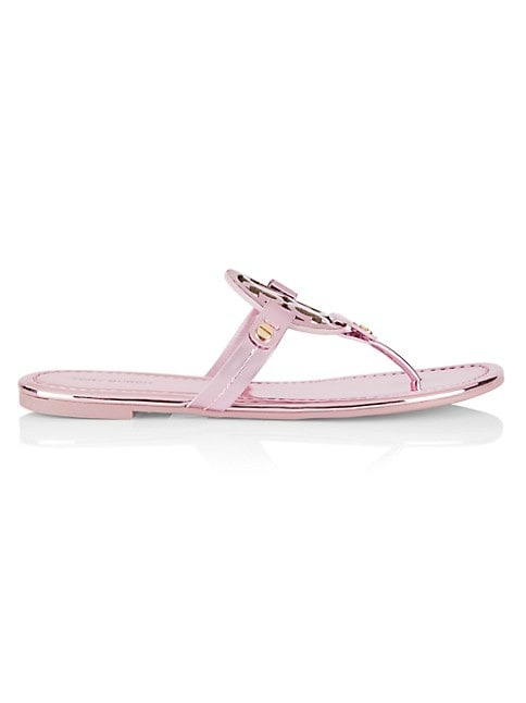 Tory Burch Miller Metallic Logo Sandals