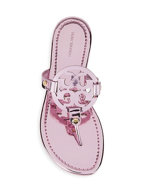 Tory Burch Miller Metallic Logo Sandals