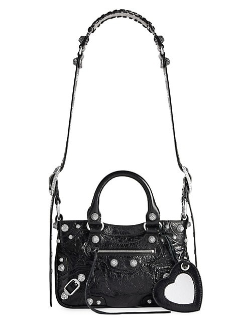 Balenciaga Neo Cagole Small Tote Bag With Rhinestones