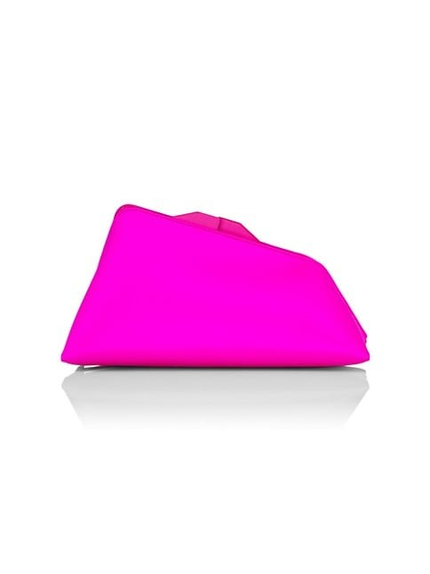 The Attico Satin Geometric Clutch Bag