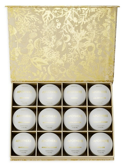 Apotheke 12-Piece Seasonal Discovery Mini Scented Candle Tin Set