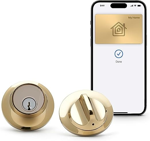 Level Lock+ Smart Lock with Apple Home Keys - Polished Brass