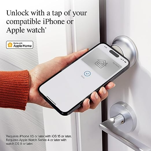 Level Lock+ Smart Lock with Apple Home Keys - Satin Chrome