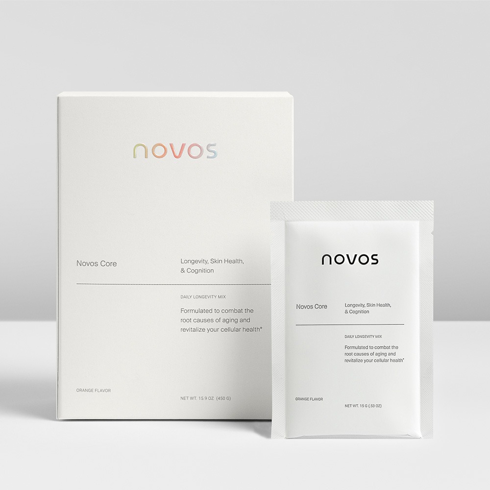 Novos Core Slow Down Your Pace Of Aging Breakthrough Longevity Formulation - Orange Flavor