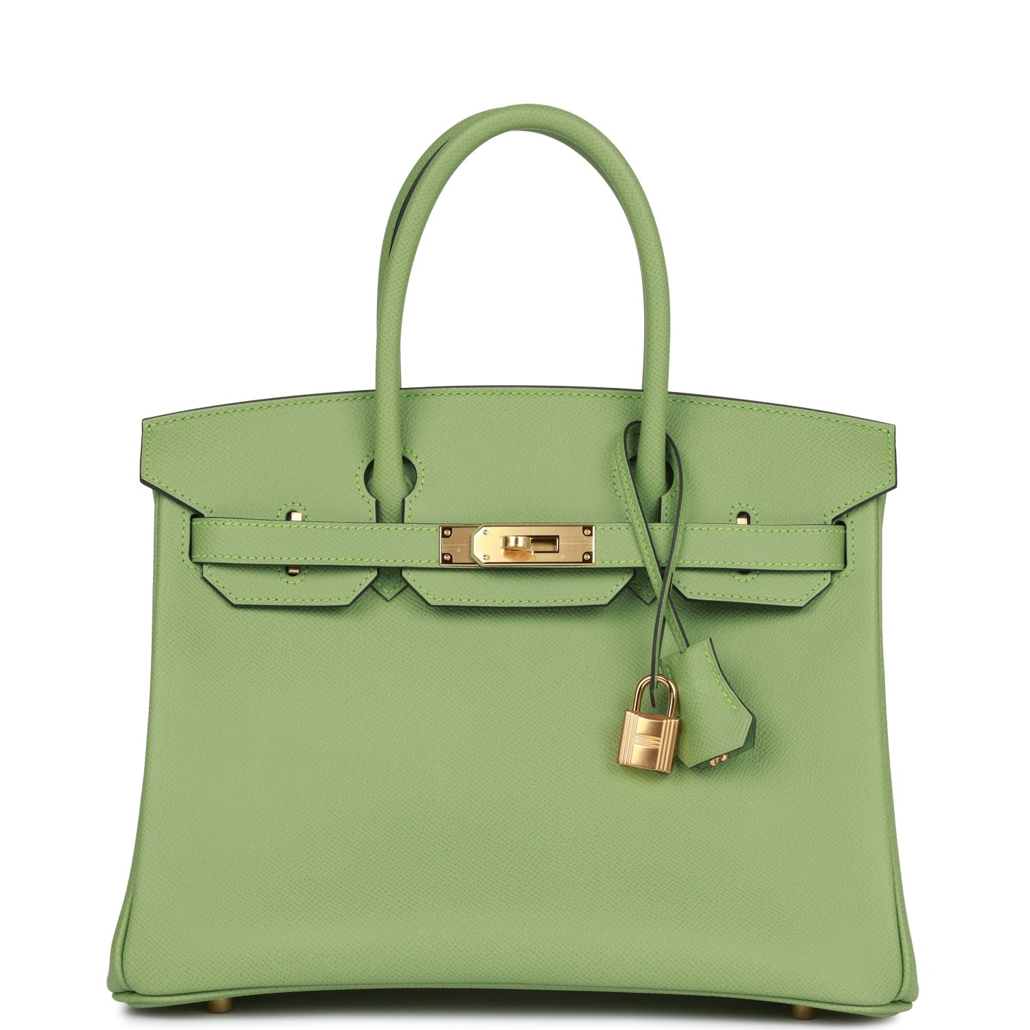 Hermes Birkin 30 Vert Criquet Epsom Gold Hardware