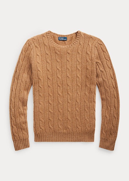 Ralph lauren cable cashmere sweater hotsell