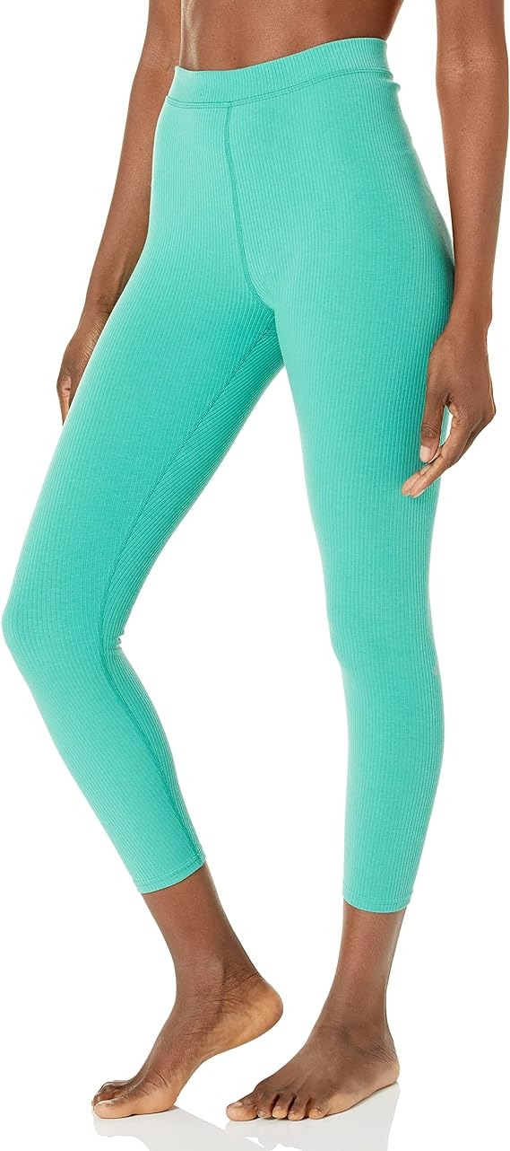 Alo Yoga Women's Ribbed Hw 7/8 Blissful Legging