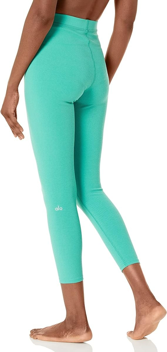 Alo Yoga Women's Ribbed Hw 7/8 Blissful Legging