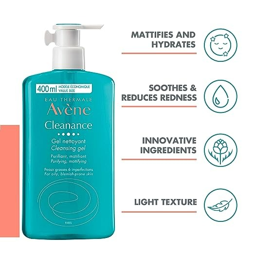 Eau Thermale Avene Cleanance Cleansing Gel Soap - 13.52 Fl Oz