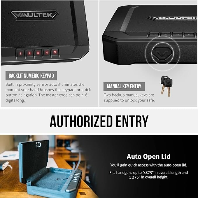 Vaultek Essential Series Quick Access Portable Safe