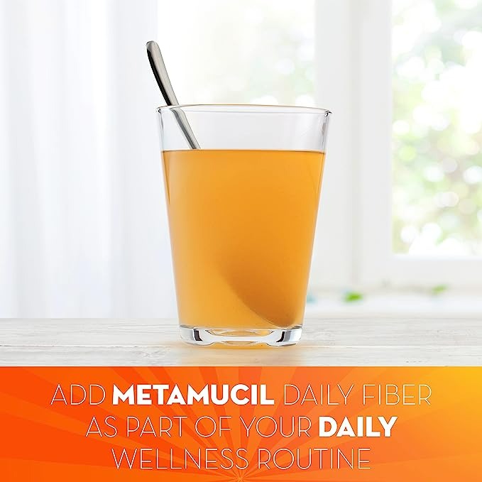 Metamucil Premium Blend, Daily Psyllium Fiber Powder Supplement - 180 Kullanımlık