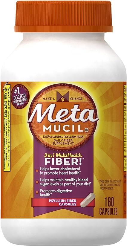 Metamucil Daily Fiber Supplement - 160 Kapsül