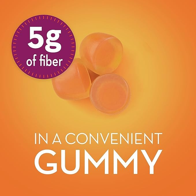 Metamucil Daily Fiber Gummies, Orange Flavored - 72 Adet