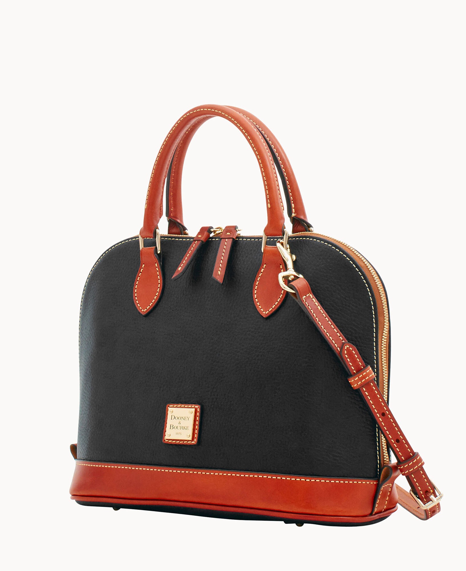 Dooney & Bourke Pebble Grain Zip Zip Satchel - Black