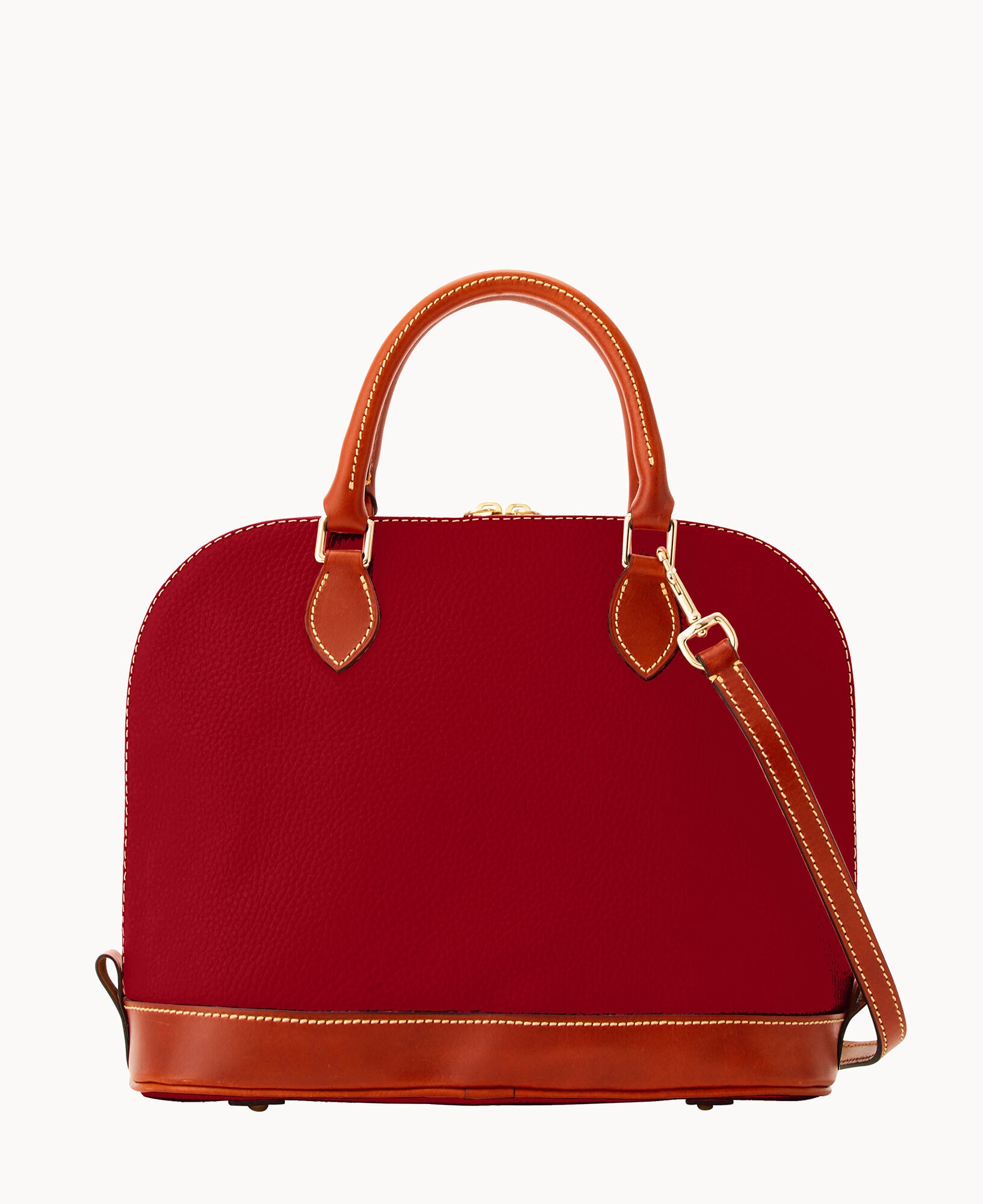 Dooney & Bourke Pebble Grain Zip Zip Satchel - Wine