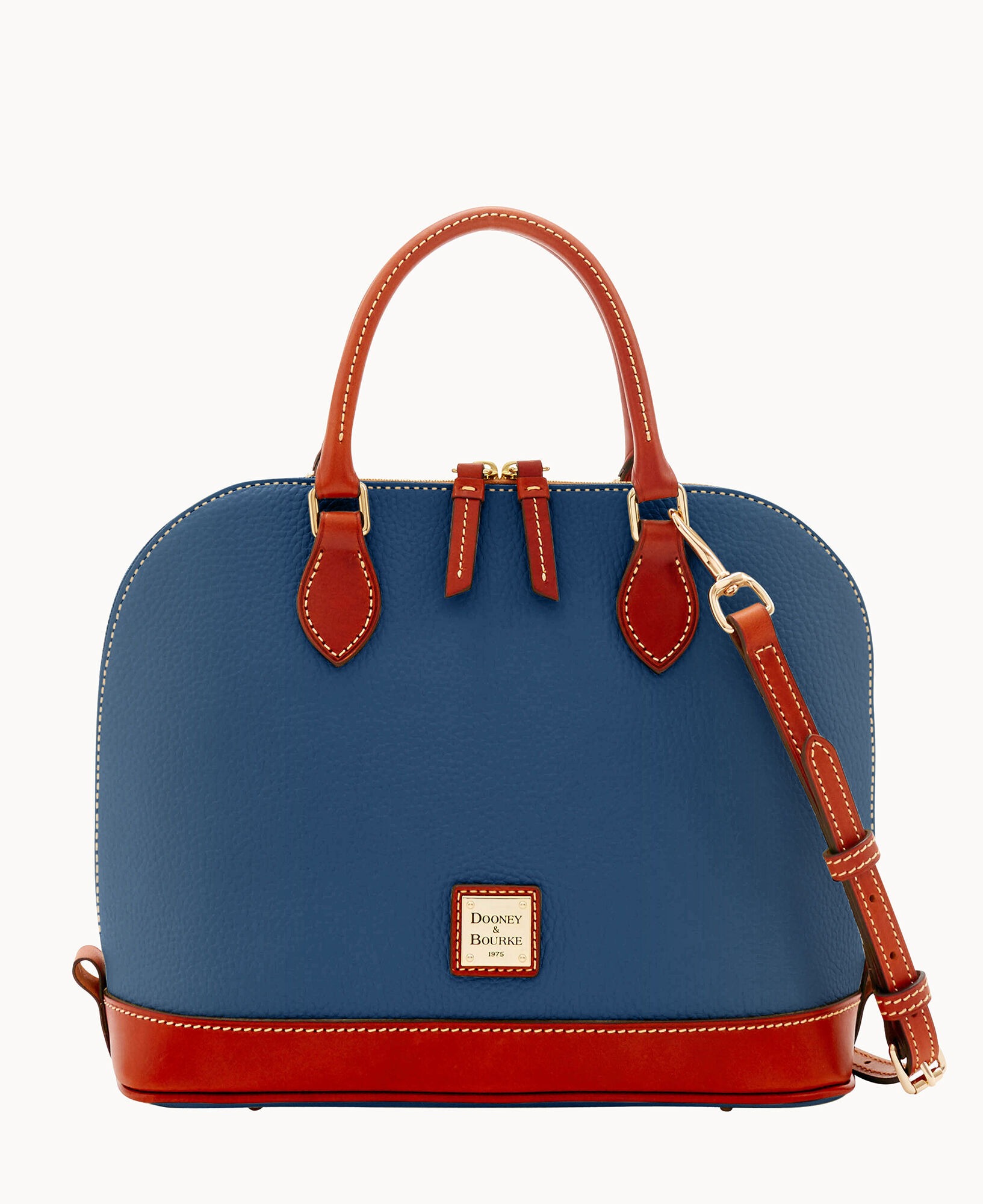 Dooney & Bourke Pebble Grain Zip Zip Satchel - Jeans