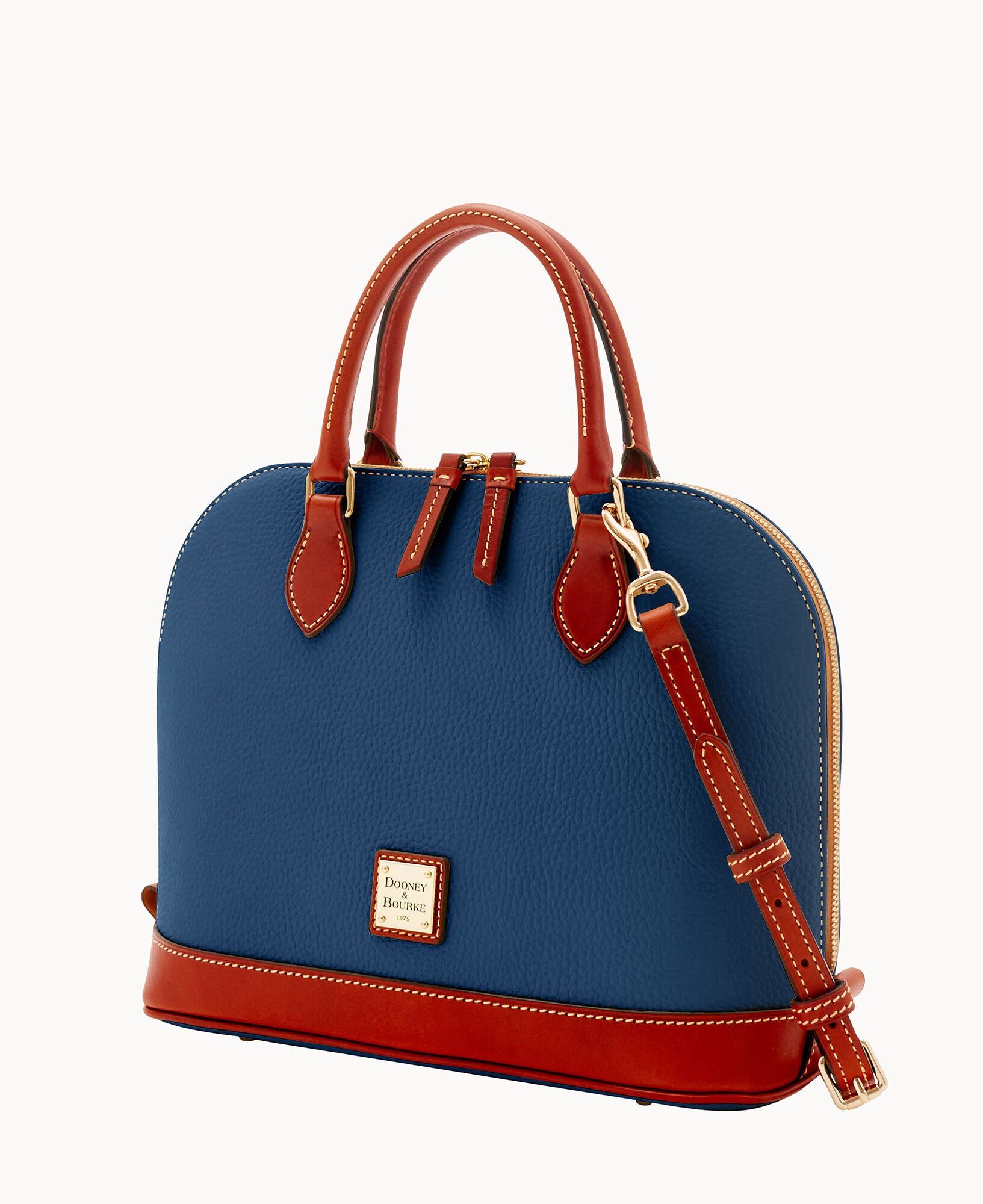 Dooney & Bourke Pebble Grain Zip Zip Satchel - Jeans