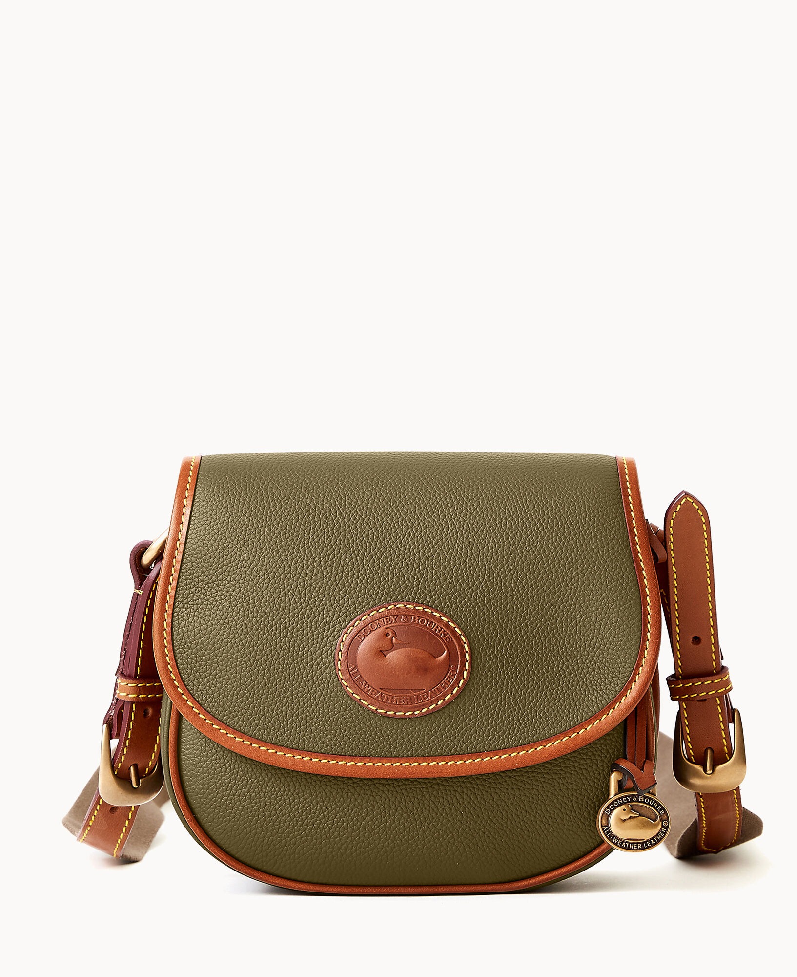 Dooney & Bourke All Weather Leather 3.0 Saddle Crossbody 20 - Green