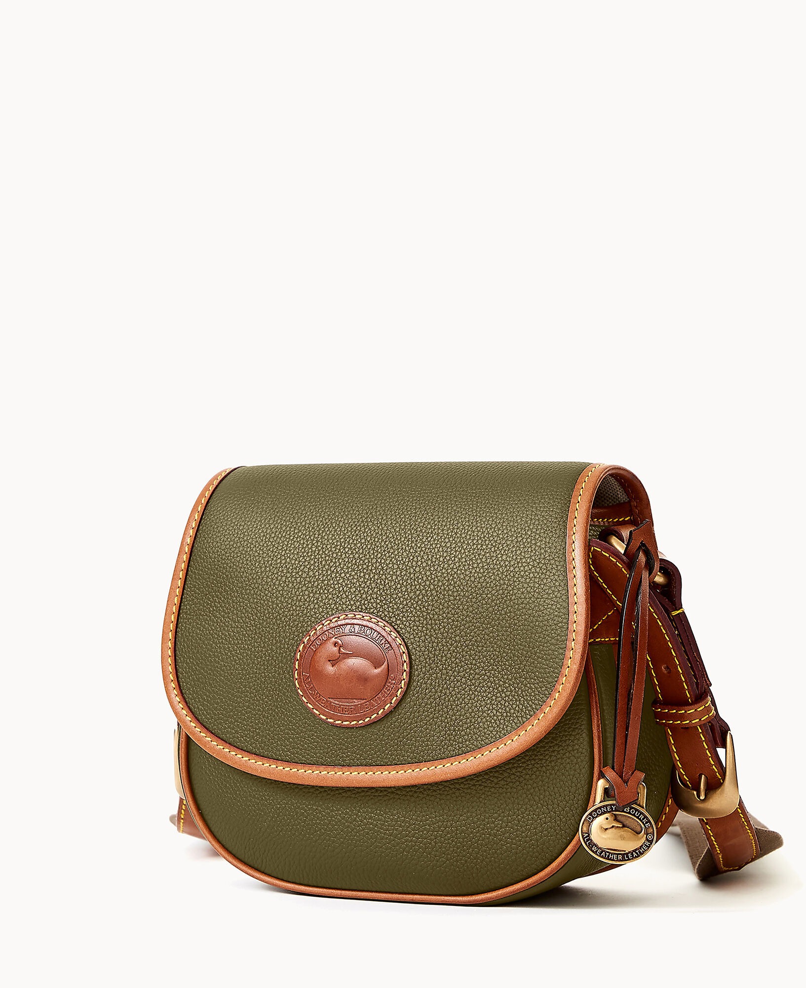 Dooney & Bourke All Weather Leather 3.0 Saddle Crossbody 20 - Green