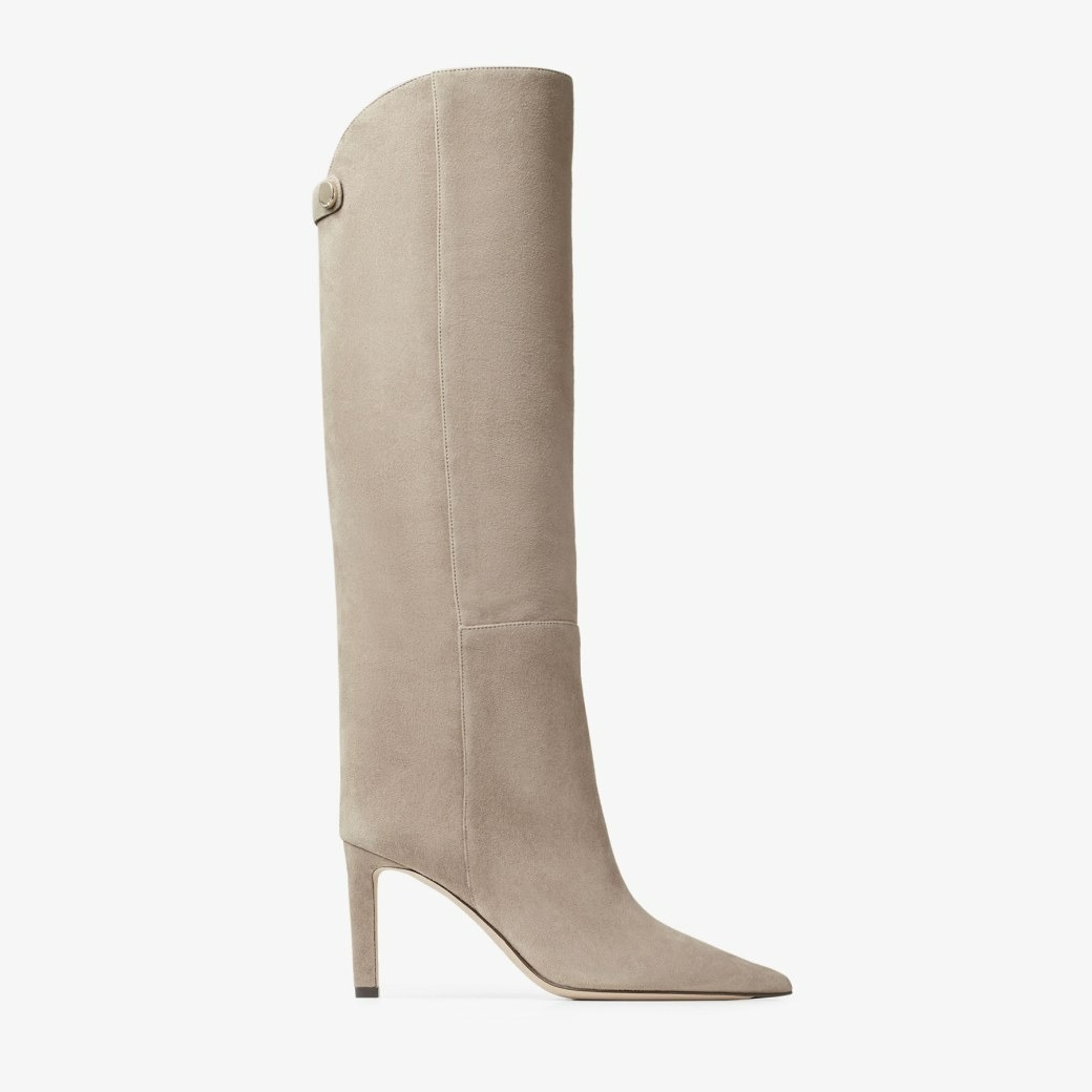 Jimmy Choo Alizze Knee Boot 85 - Taupe