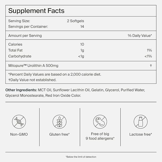 Timeline Mitopure Urolithin A Supplement - 28 Kapsül