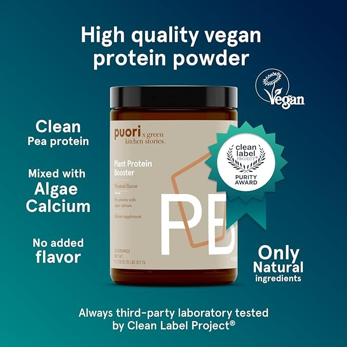 Puori Vegan Plant Protein Enhancer Powder - 25 Kullanımlık