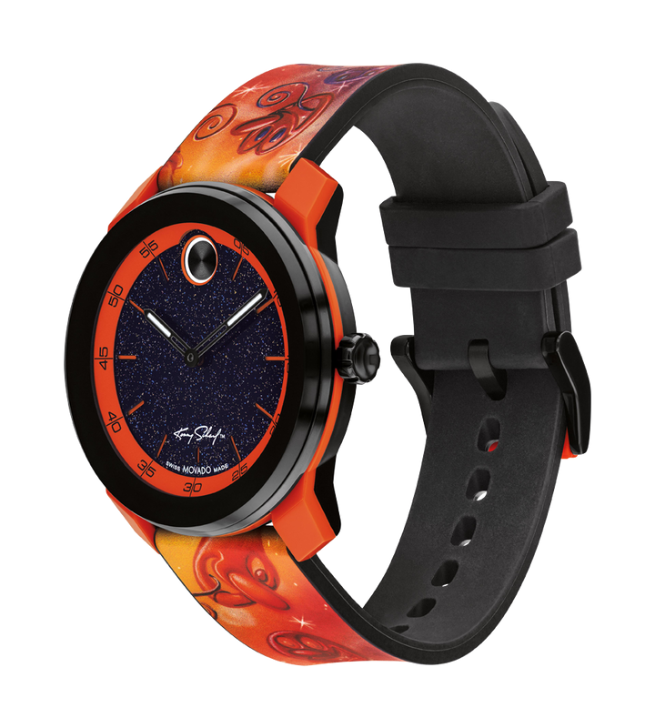 Kenny Scharf X Movado - Blue And Orange With Index