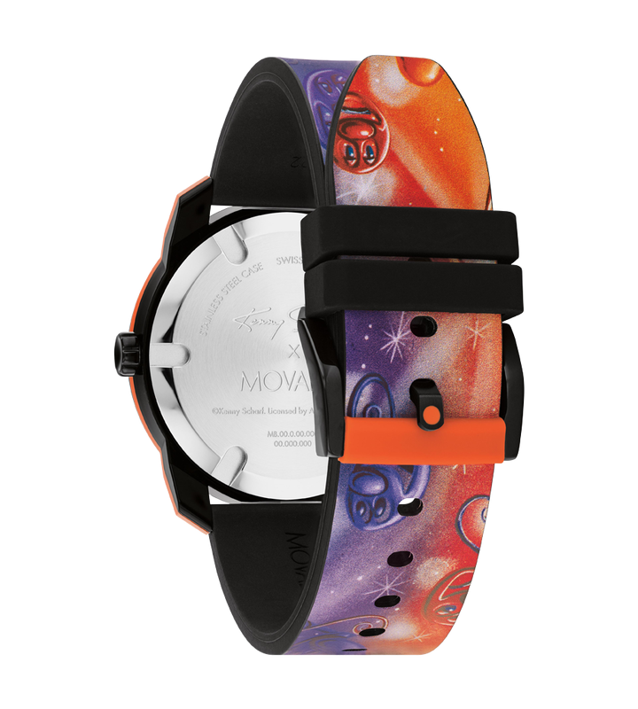 Kenny Scharf X Movado - Blue And Orange With Index