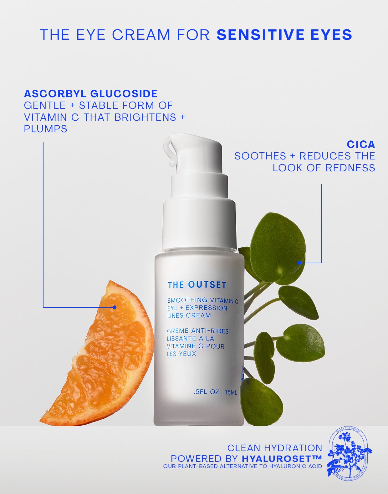 The Outset Smoothing Vitamin C Eye + Expression Lines Cream