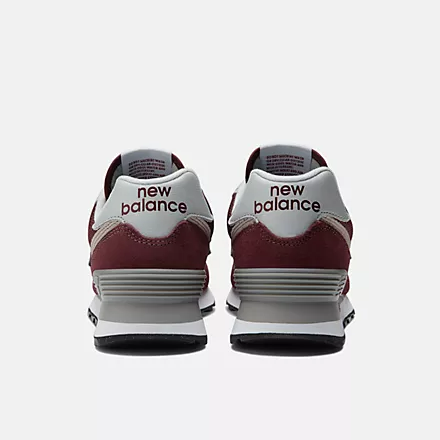 New Balance Women's 574 Core - Burgundy With White